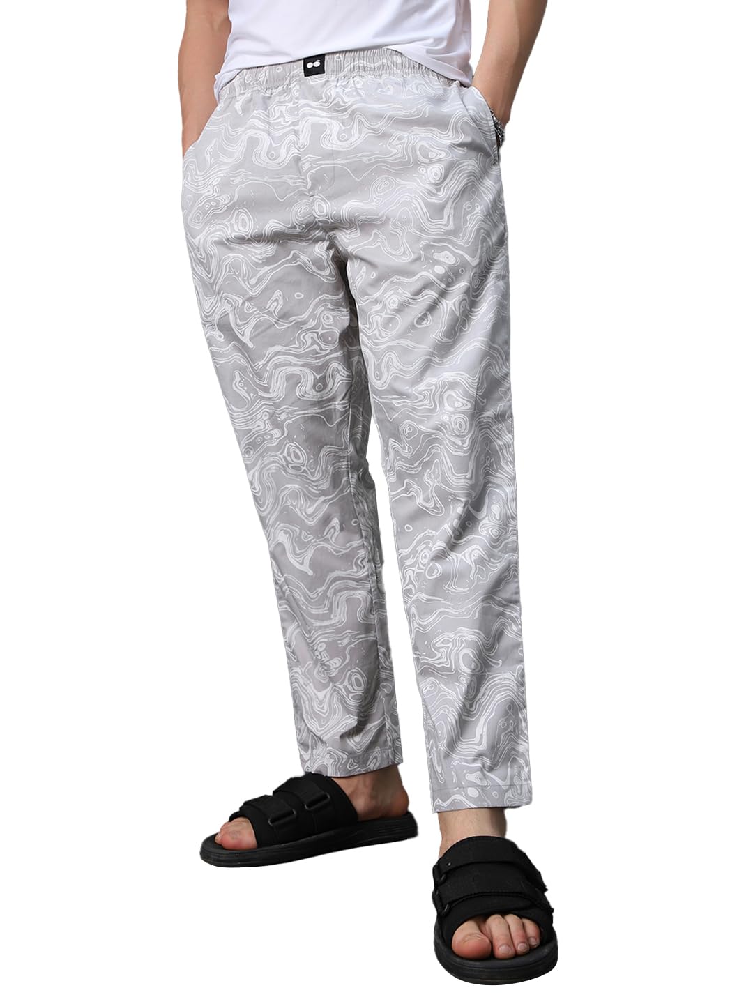 bewakoof Men's All Over Printed Regular Fit Poplin Pyjama-picture-53