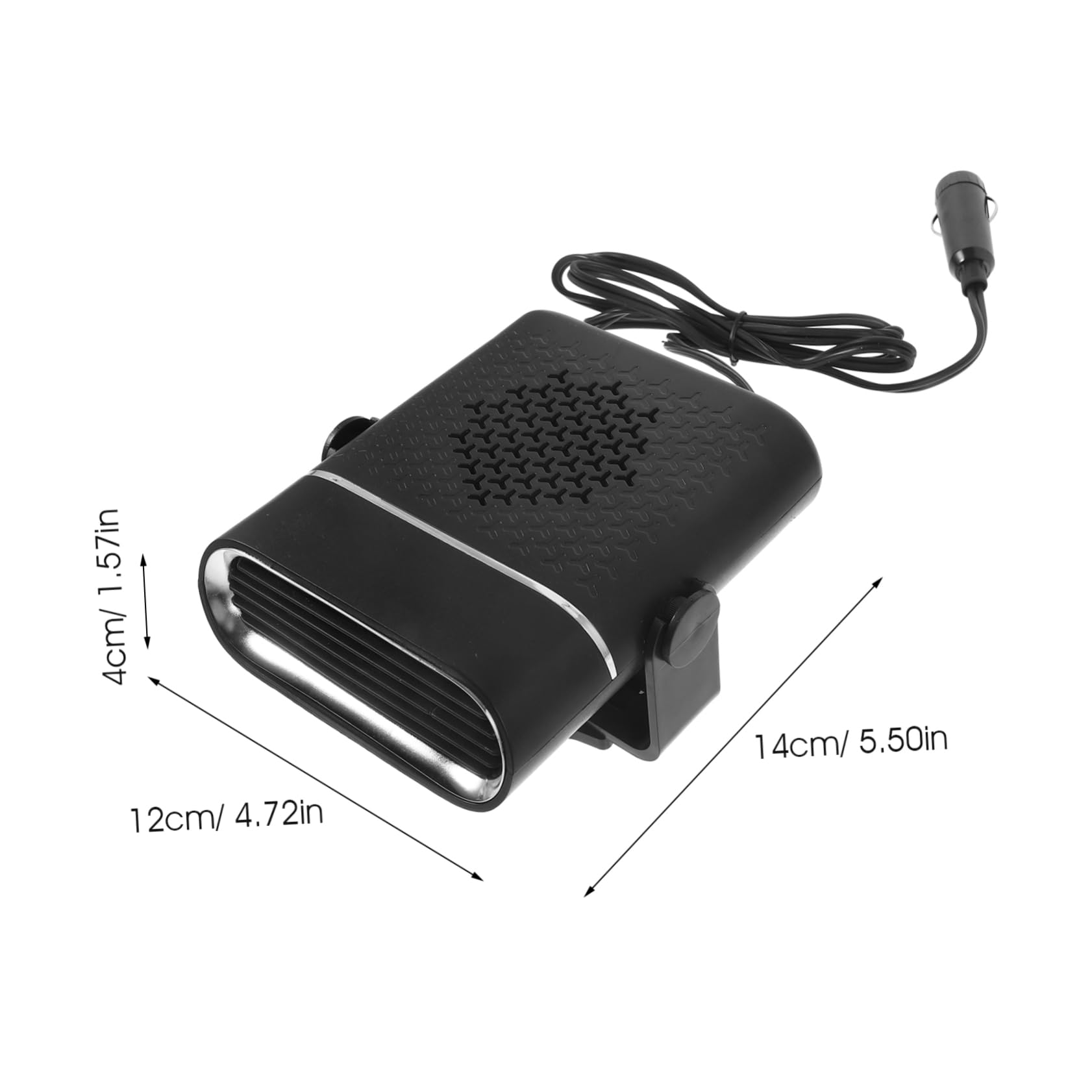 FUNOMOCYA Multi-Purpose Car Heater 150w Auto Defroster Windshield Demister Portable Vehicle Dryer High-Performance Abs Easy to Use