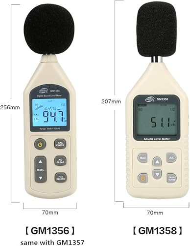 Miniatura 2 de CGOLDENWALL Medidor de nivel de sonido digital de 30  130 dB Probador de ruido Recodificador de medidor de decibelios adecuado para