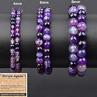 Vista 55 de MASSIVE BEADS Pulsera elástica de yoga hecha a mano con piedra natural, cristal curativo, energía, regalos para adultos unisex de 0.157 in, 0.236