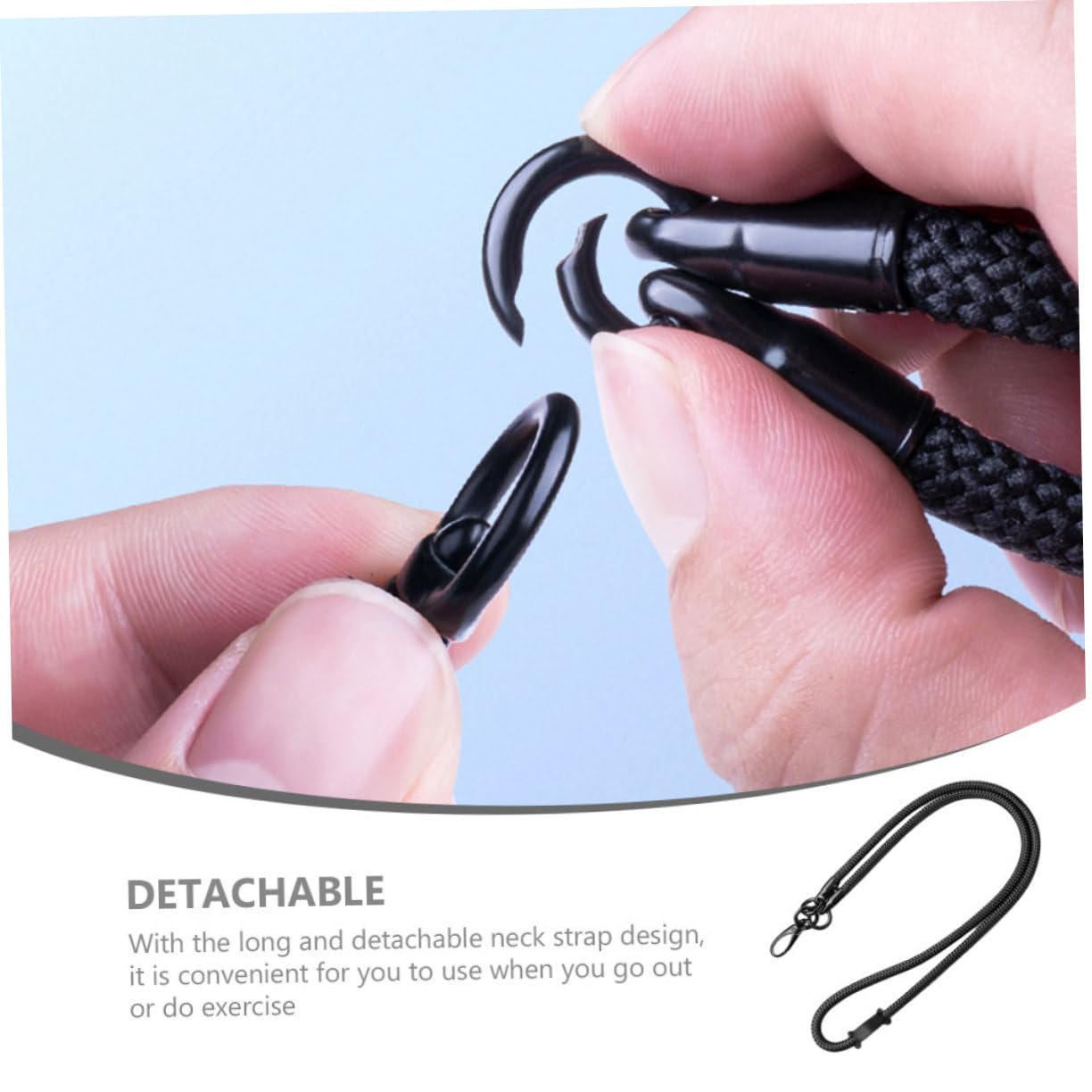 DOITOOL 5 Piezas Cuerda para Teléfono de Trenzado Correa de Cuello Resistente y Decorativa para Smartphones Cuello o Muñeca Clásico de Grosor