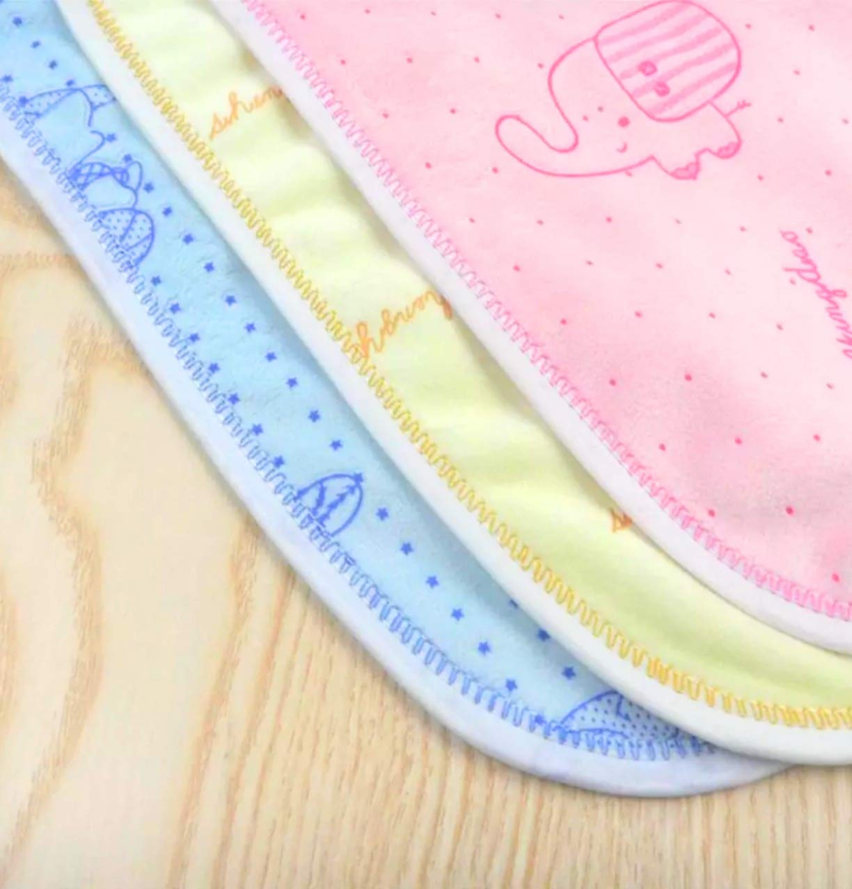 First Kick Fastdry Bibs - 6pcs Baby bibs for 6 to 12 months new born baby 0 to 6 months Water Resistant Bibs Soft cotton bib Infant Apron - Image 4 thumbnail