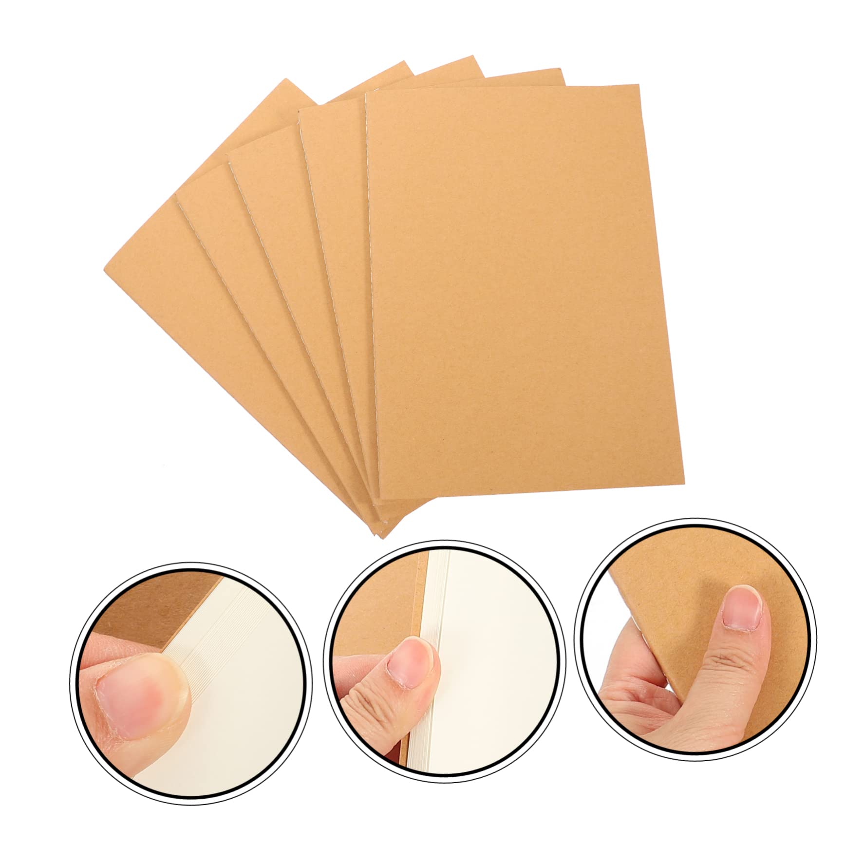 jojofuny 2 Set Quaderni Da Schizzo Portatili Senza Righe Taccuini Per Disegno Compatti E Pratici Carta Bianca Di Qualità Per Artisti E Studenti Per Schizzi E Mappe Mentali 5 Pezzi * 2