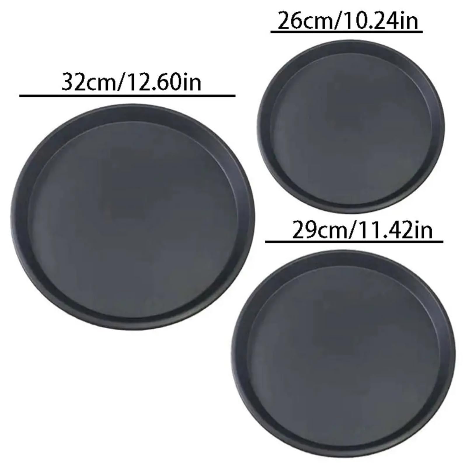 3-teiliges Backformen-Set aus Kohlenstoffstahl | Antihaftbeschichtetes, leicht abnehmbares Backblech for Backen von Kuchen und Pizza im Ofen