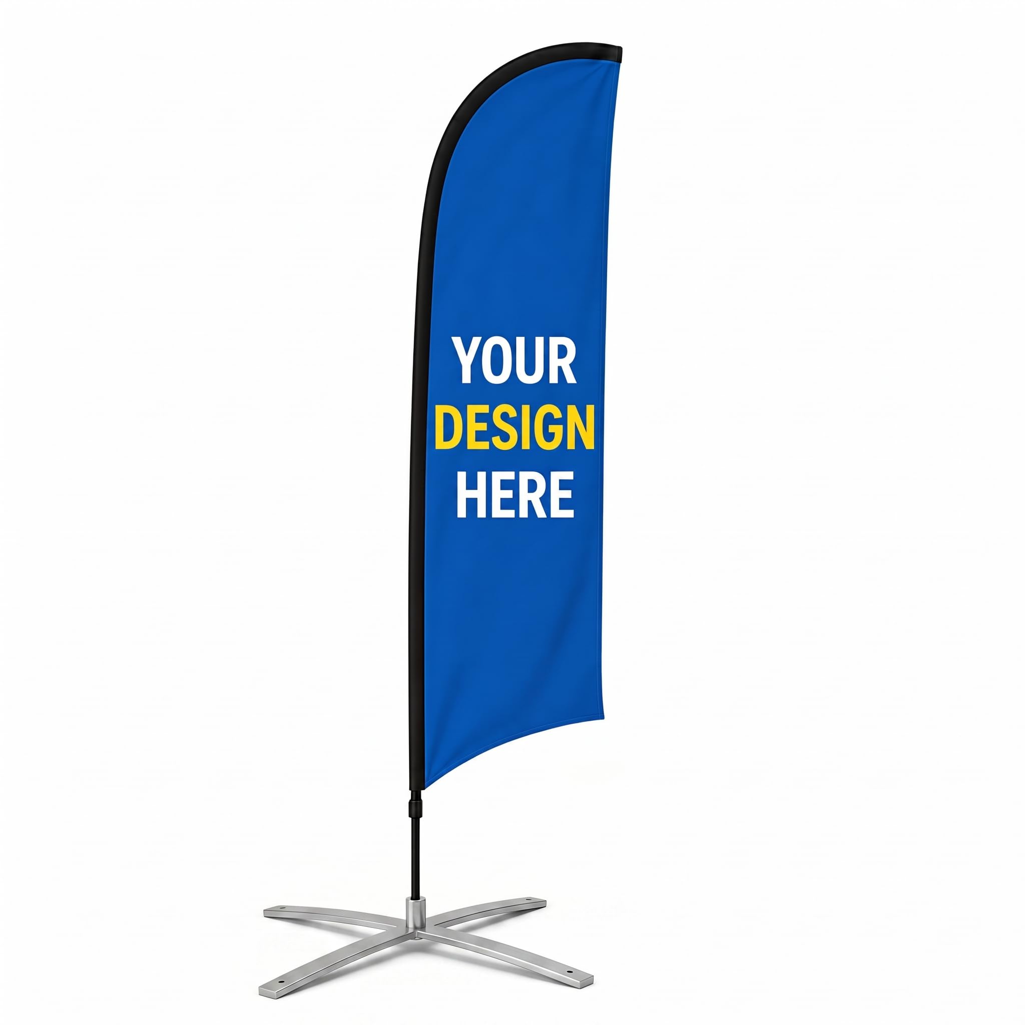 Printodelivery Customized Swooper Feather Flag 7 Feet for Restaurants & Businesses | Vibrant Promotional Advertising Banner for Lunch, Breakfast Specials, Outdoor Branding & Events-image-22