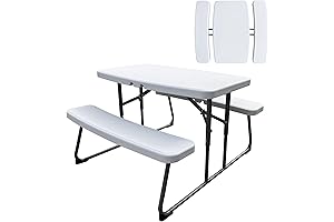 Elevon Kids Folding Picnic Table with Benches: Perfect for Backyard Fun