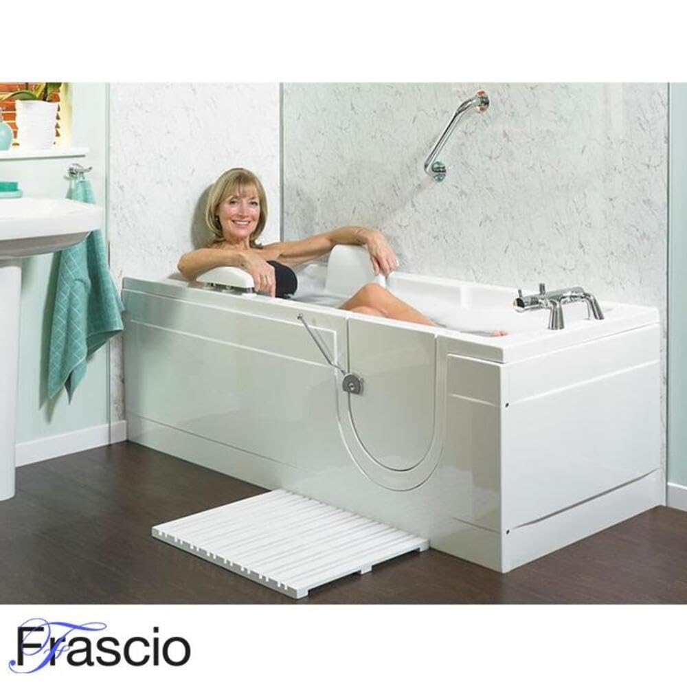 Wanna z drzwiami i siedziskiem model 17 rozmiar 170 x 70 cm wersja lewa biała