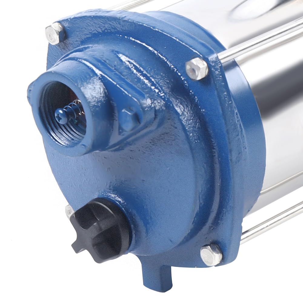 Pompe de jardin centrifuge - 2200 W - 4000 l/h - 2850 tr/min - 10 bar - Avec pompe en acier inoxydable - Pour hôtels, cafétérias, usines