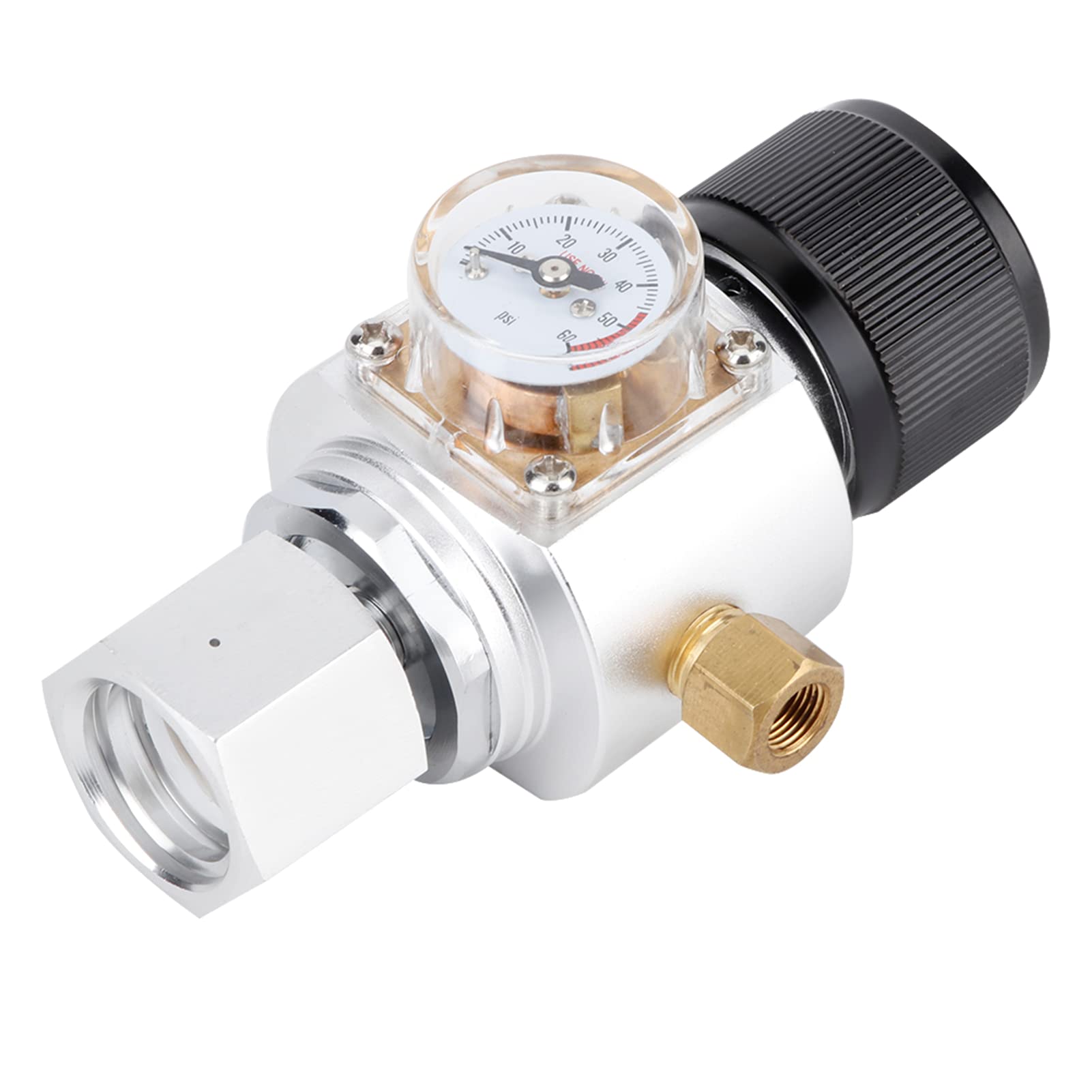 Reduktor Gazu CO2 Adapter Zaworu Redukcyjnego Ciśnienia Wody Sodowej Butelka Napoju Gazowanego Akcesorium do Ciśnieniowego Piwa Domowego Wykonane Jakościowo Regulator Gazu Zawór Regulacyjny