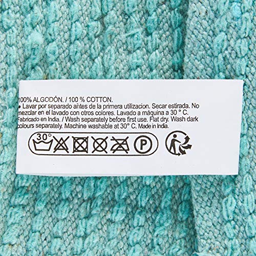 Bath mat round 57cm pastel green, 30 cm (Round) - Image 4
