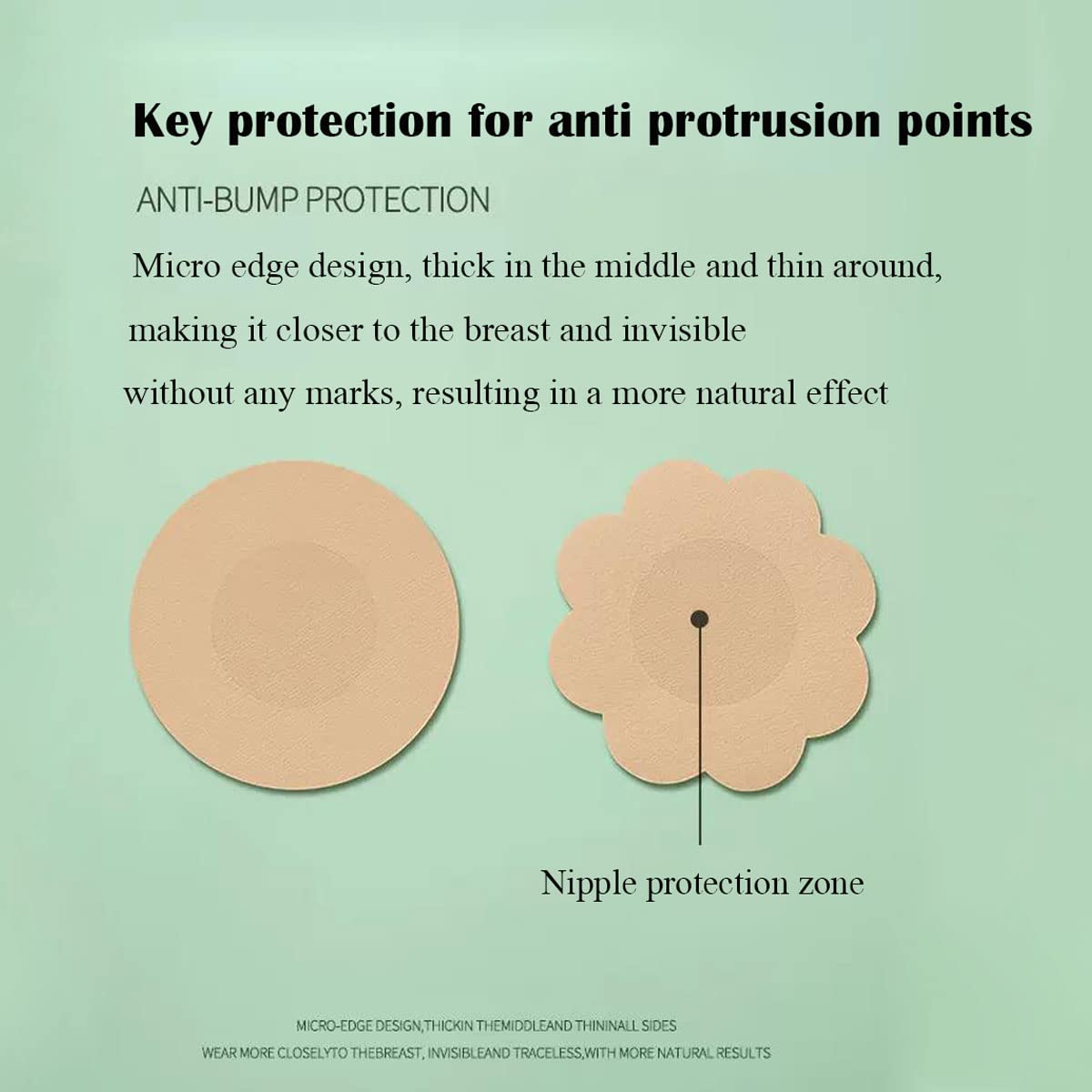Disposable breast patch Nipple Covers Self Adhesive Invisible Nipple Breast Cover sexy Breast Pasties good lines body tape big large breasts Bra Pads