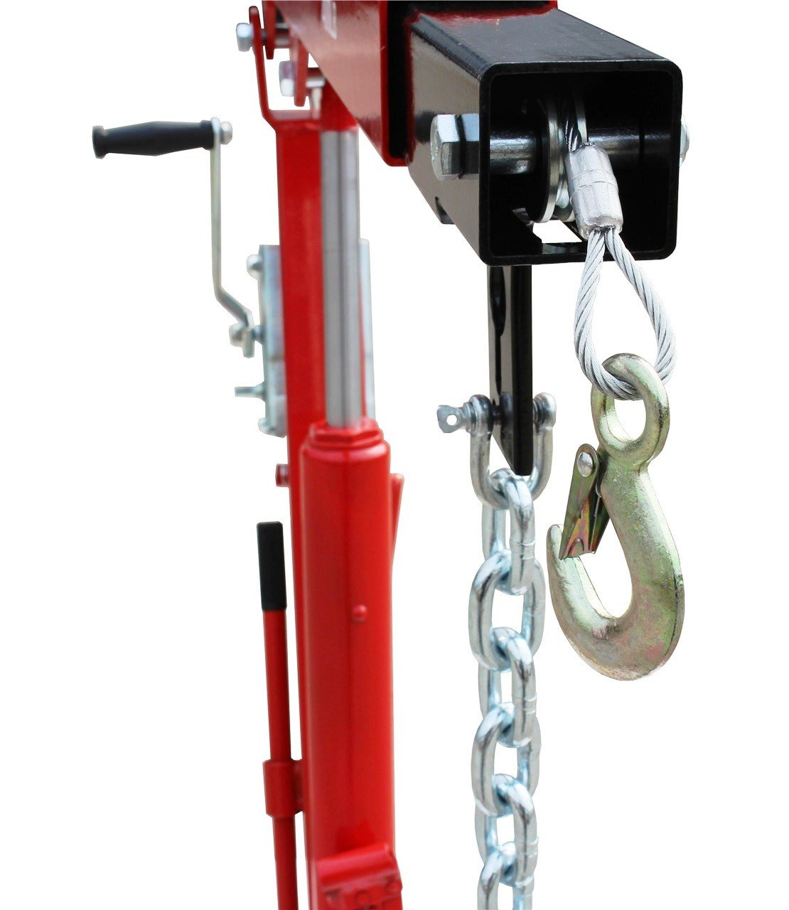 Varan Motors NEPTC-02-2 Hebekran 450kg für Anhänger, Pick-Up, Ladeklappe mit Seilwinde
