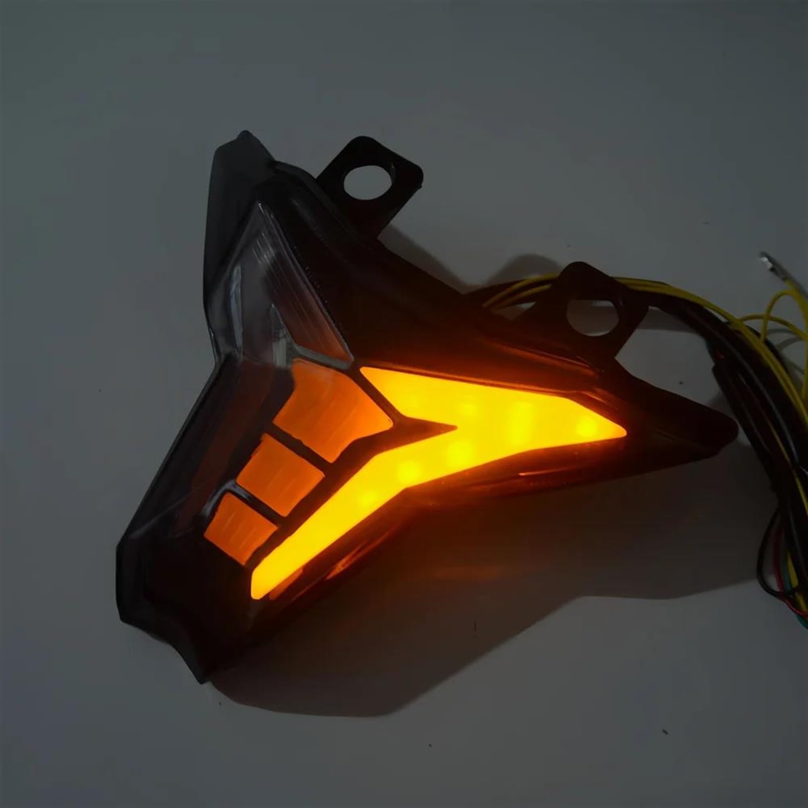 Feu Stop Feu Arrière De Clignotant De Moto pour K&awasaki pour Ninja 400 Z400 ZX10R ZX6R Z1000 2013-2022 Feu Arrière De Frein Témoin De Lampe Clignotants(Clair)