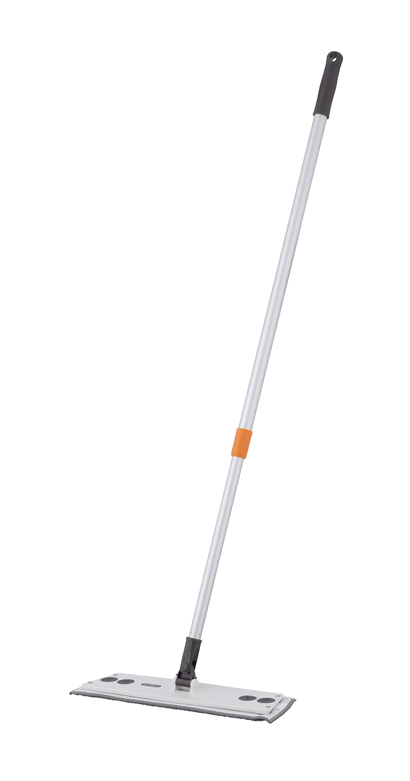 SuperioMiracle Mop Set Microfiber Flat Mop Wet and Dust Mop Best Mop for Vinyl Plank, Hardwood, Laminate, Tile Flooring, Wall, with Aluminum Telescopic Handle, and Velcro Microfiber Mop Pad, Grey