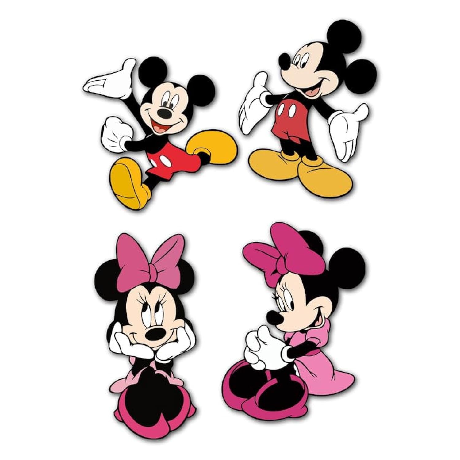 SAF paintings Micky Mouse Cartoon Theme Set of 4 MDF Wooden Fridge and Door Magnets |Home Decor Item | Kitchen Decor Item | FM-4p-11-image-36