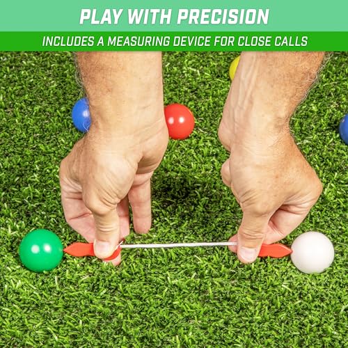 GoSports Mini Travel Size Bocce Game Set with 8 Balls, Pallino, Tote Bag and Measuring Rope - Choose Your Size by GoSports - Image 4