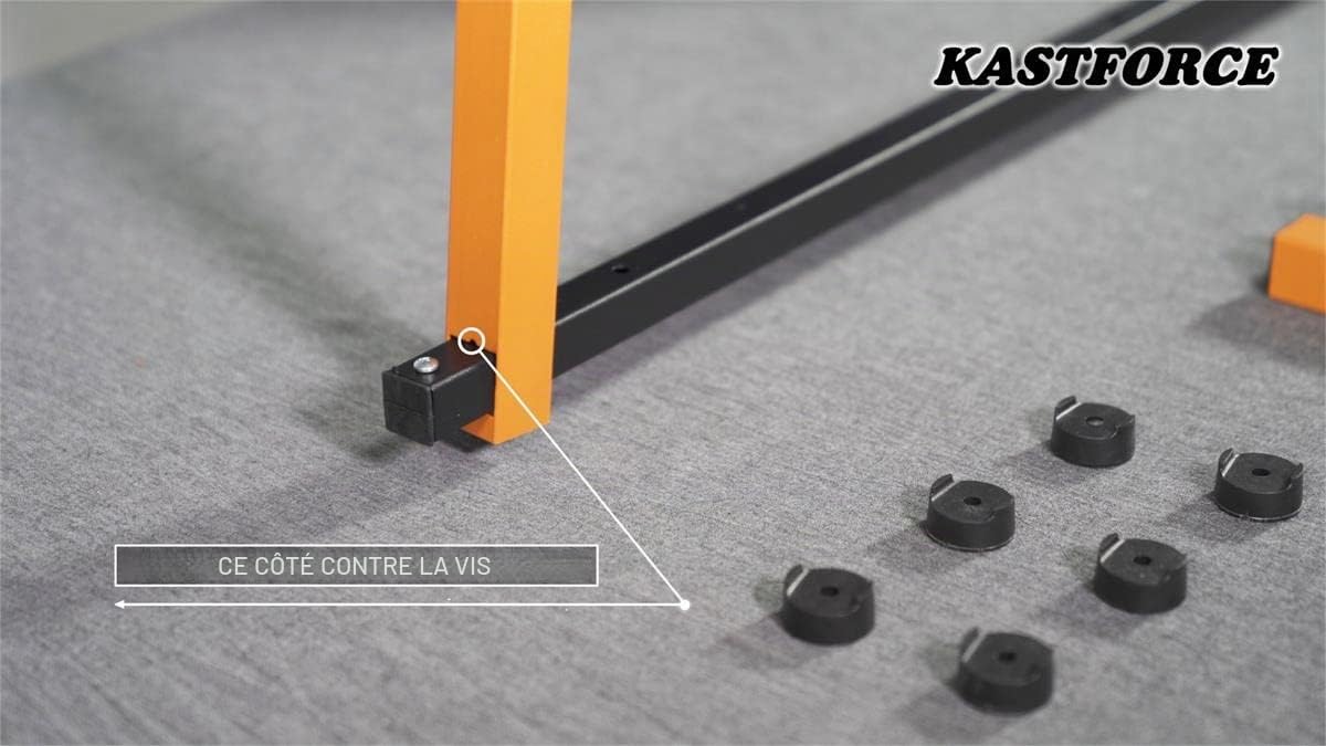 KF1005 Étagère de Rangement pour Bois à 5 Niveaux 50 kg par Niveau avec vis en tôle durables