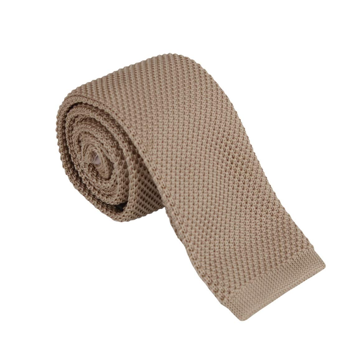 DAN SMITHSkinny Knit Tie For Men 2 in Mens Skinny Knit Neck Tie Solid Ties Vintage