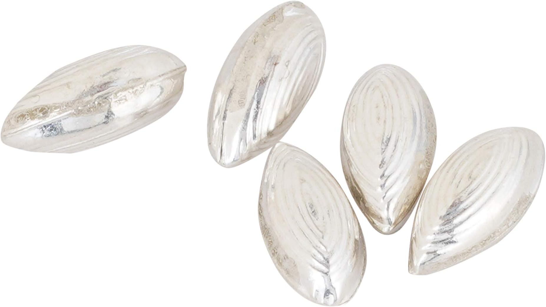 DHRUVS COLLECTION 925 Silver Combo of 5 Elaichi for Home Pooja, Gift Purpose & Donation