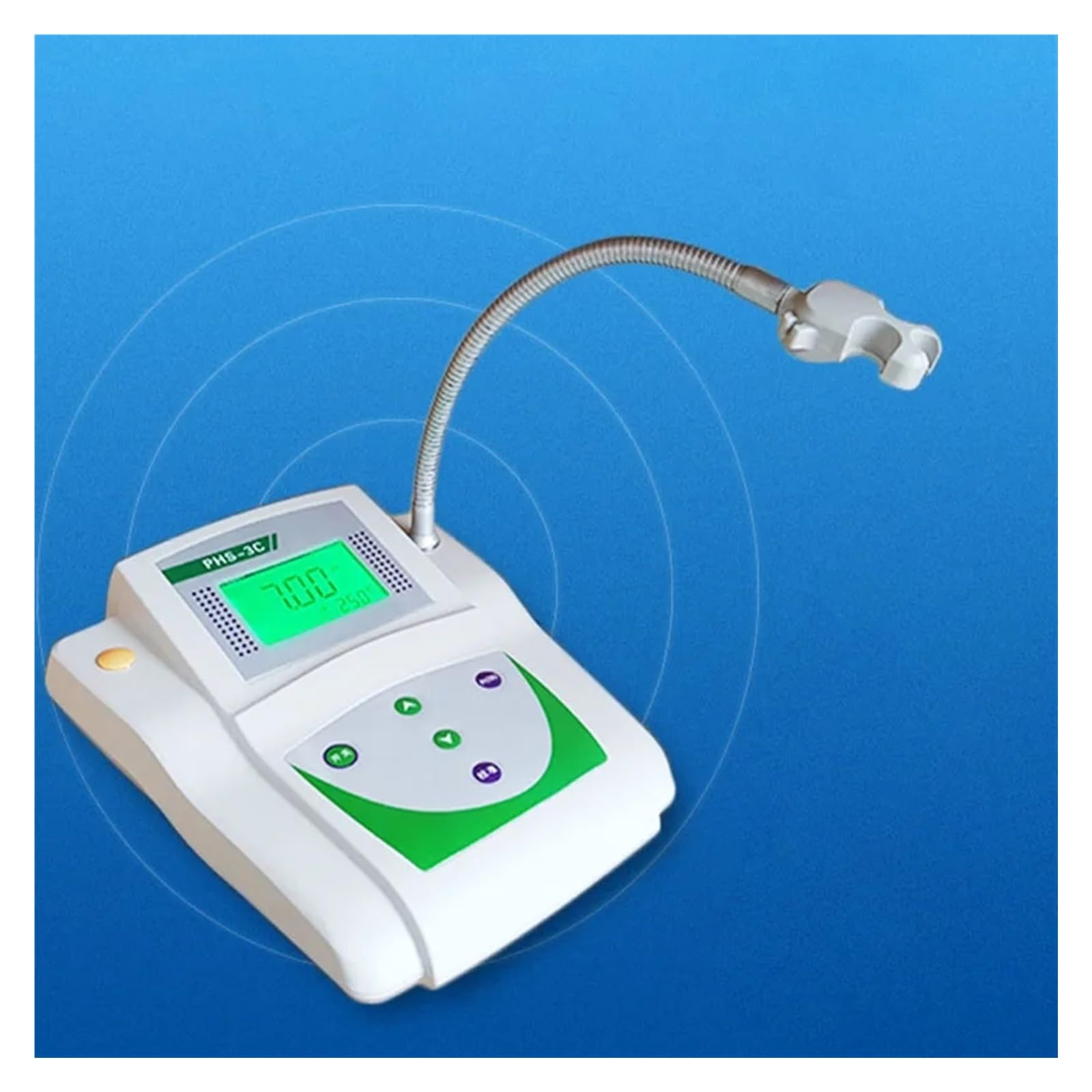 Bodenmessgerät, 3-in-1-Labor-Tischwasser-pH-mV-Meter-Tester PH-Wert-Analysator Messgerät Genauigkeit 0,01 pH Temperaturkompensation für Gartenarbeit, Landwirtschaft(Accuracy 0.05)