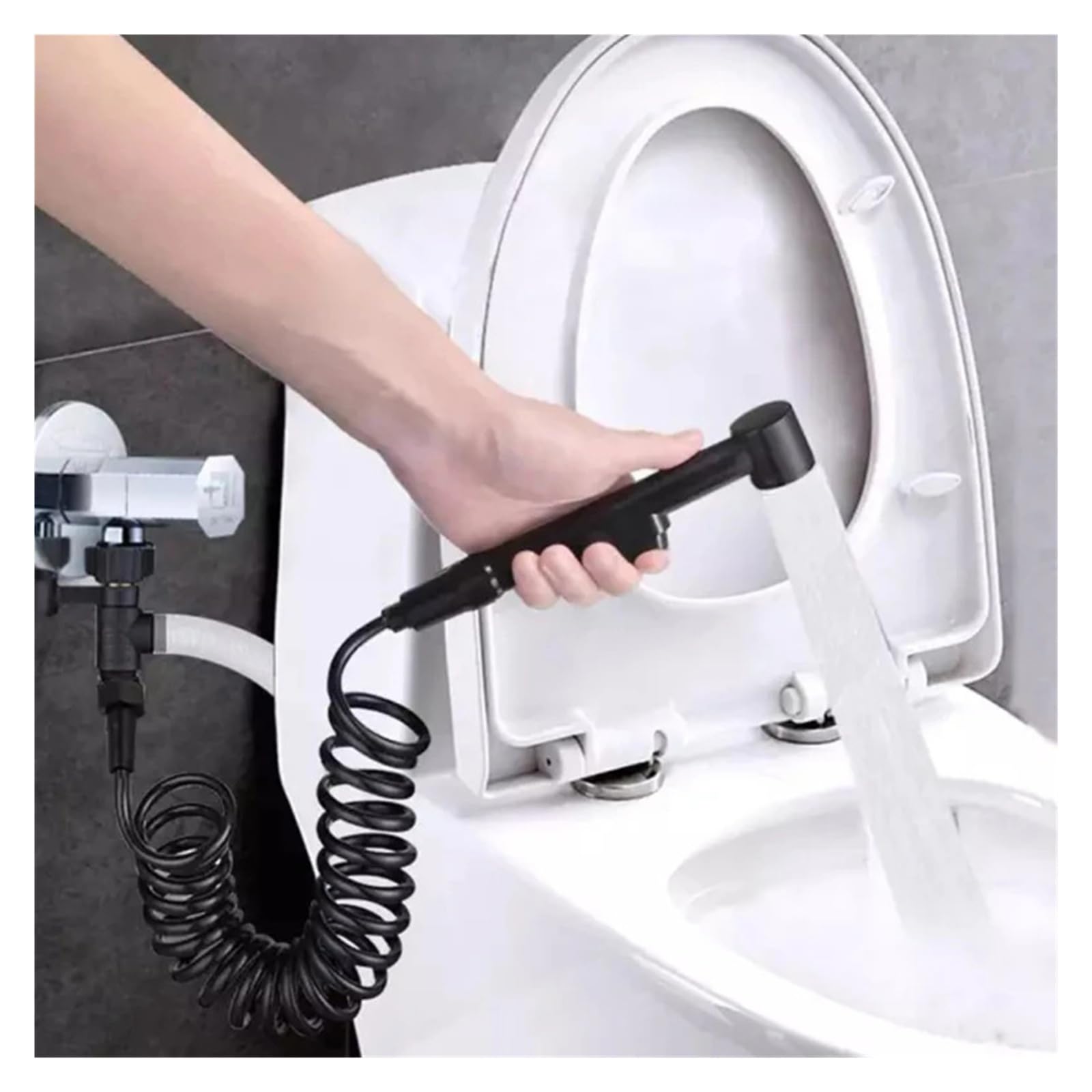 Manguera de ducha flexible para línea telefónica, manguera de fontanería de agua de manantial de 2 m para baño, inodoro, bidé, rociador, accesorios