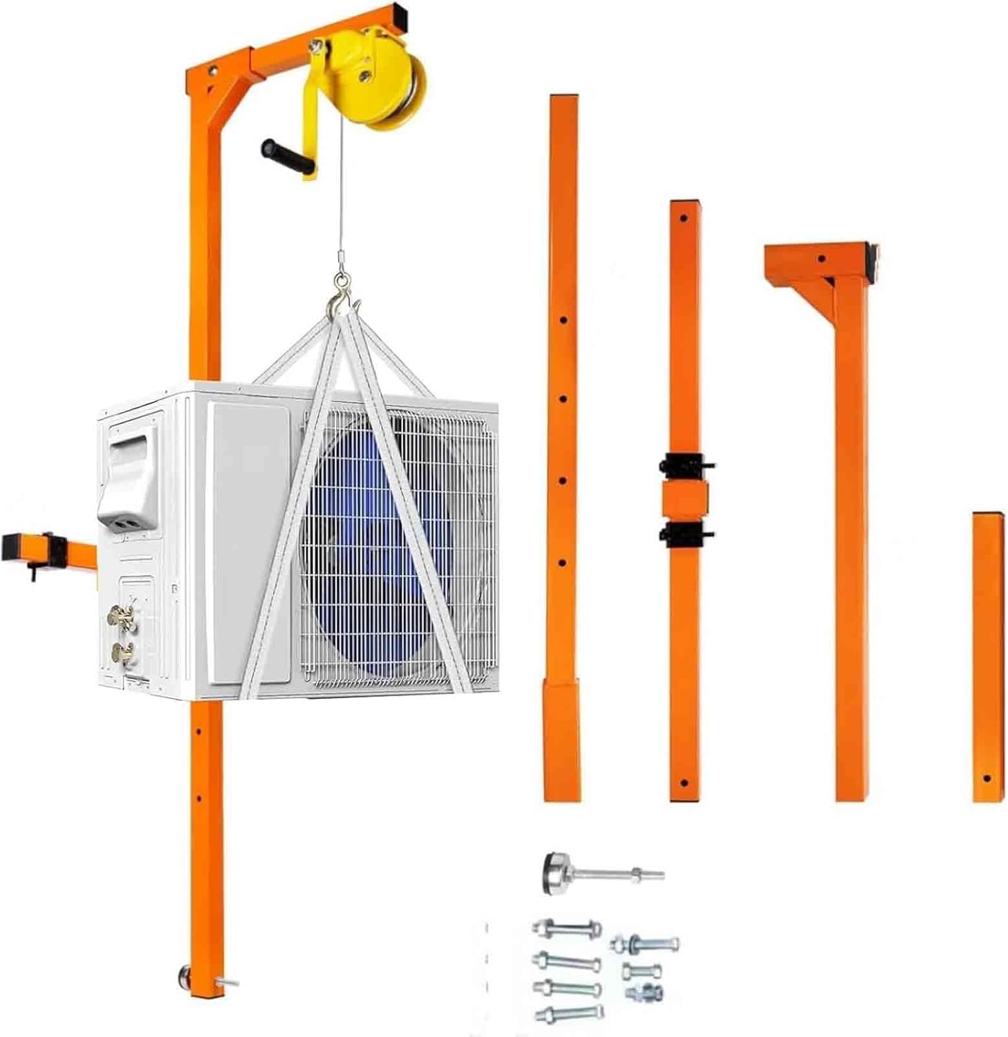 Klimaanlagen-Hebewerkzeug, manuelle Seilwinde, 300 kg Kapazität für einfache Installation und Entfernung von AC-Einheiten im Freien, robuste Ausrüstung, 299,8 kg