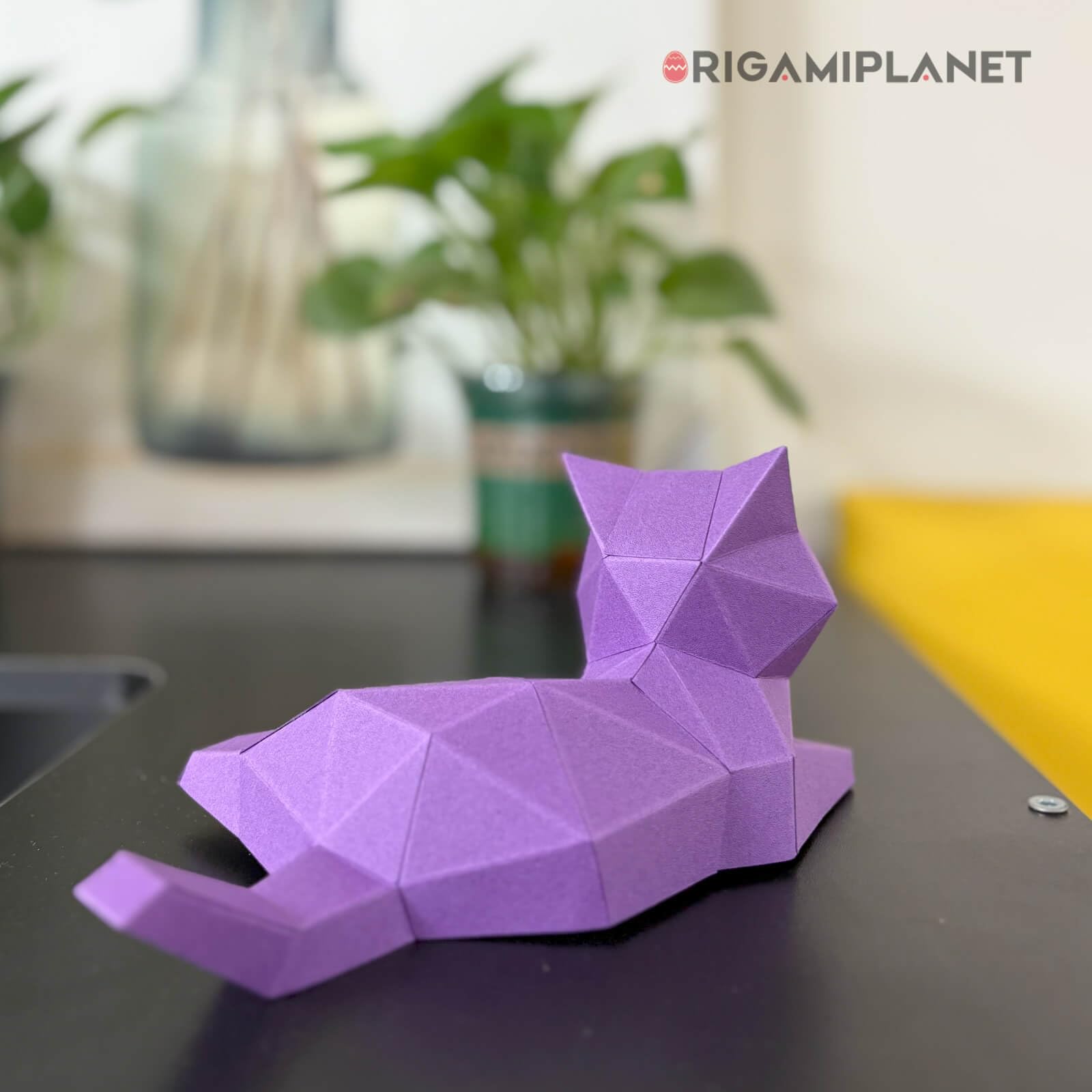 Audasi DIY Paper Cats Kit, 50 stuks 3D Fun Craft Activiteit Creatieve Dieren Craft Kit Vouw je eigen Papier Katten voor Volwassenen & Kinderen, Bureau Decoratie & Cadeau voor Kattenliefhebbers
