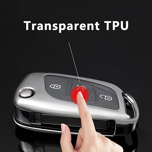 Miniatura 6 de Funda para llavero para Peugeot para Citroen C1 C2 C3 C4 C5 DS3 DS4 DS5 DS6 TPU suave funda plegable para llave de coche