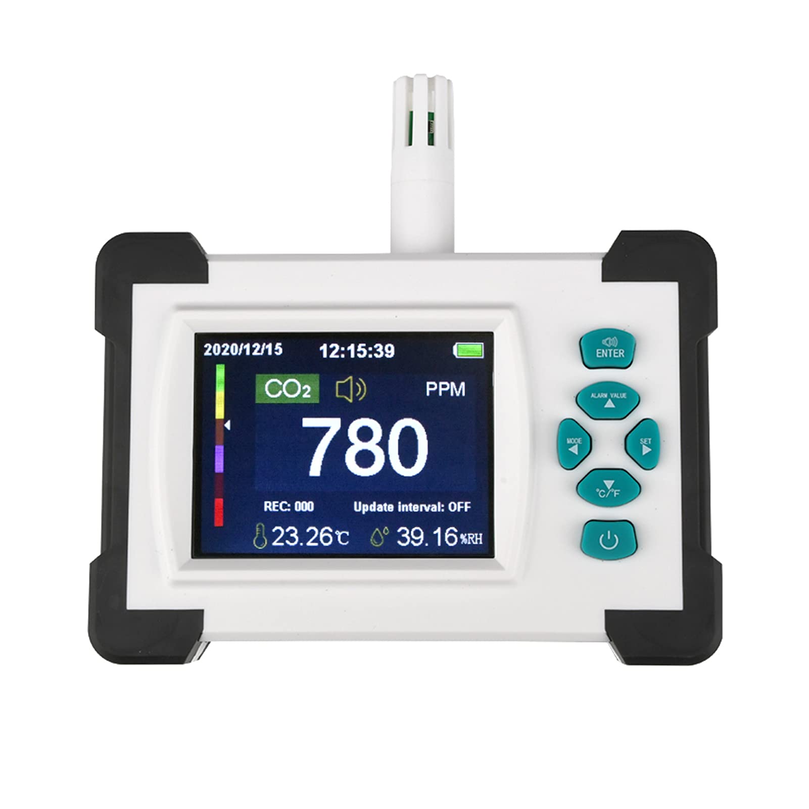Kohlendioxid-Detektor - Kohlendioxid-Detektor CO2-Messgerät Temperatur-Feuchtigkeitssensor-Tester Luftqualitätsmonitor