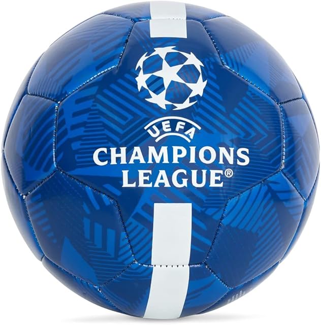 Different Gravy Sports Official UEFA Champions League Size 5 Training Football Merch Merchandise Gift for Boys Men And Footie Mad Fans