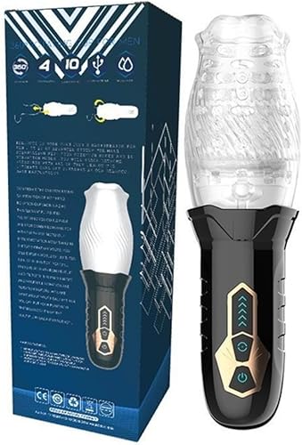 Vibrador completamente automático Vibrador giratorio hombre Masturbación 5 Rotación 10 Vibración Juguete sexual Vibradores sexuales Oral Juguetes