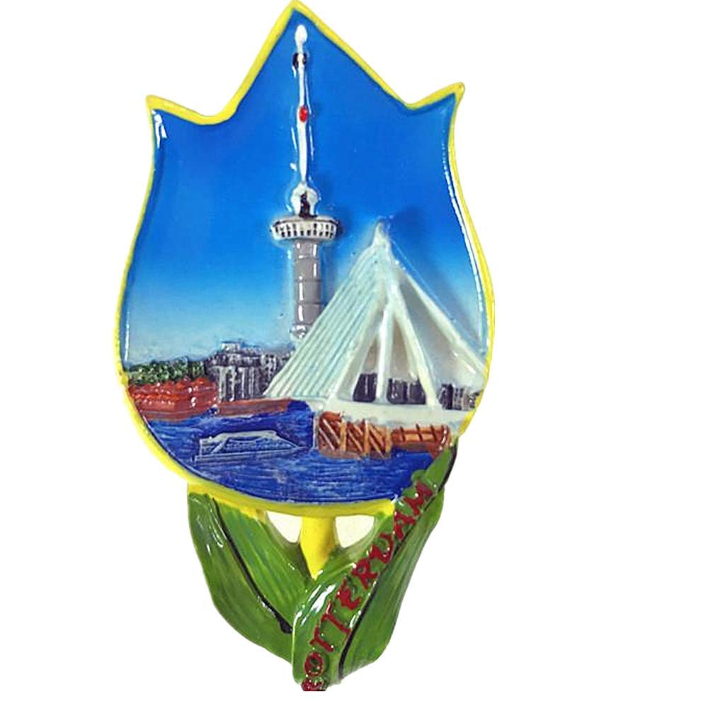 Rotterdam Netherlands 3D Fridge Magnet Souvenir Gift Home & Kitchen Decor Magnetic Sticker Holland Refrigerator Magnet Collection
