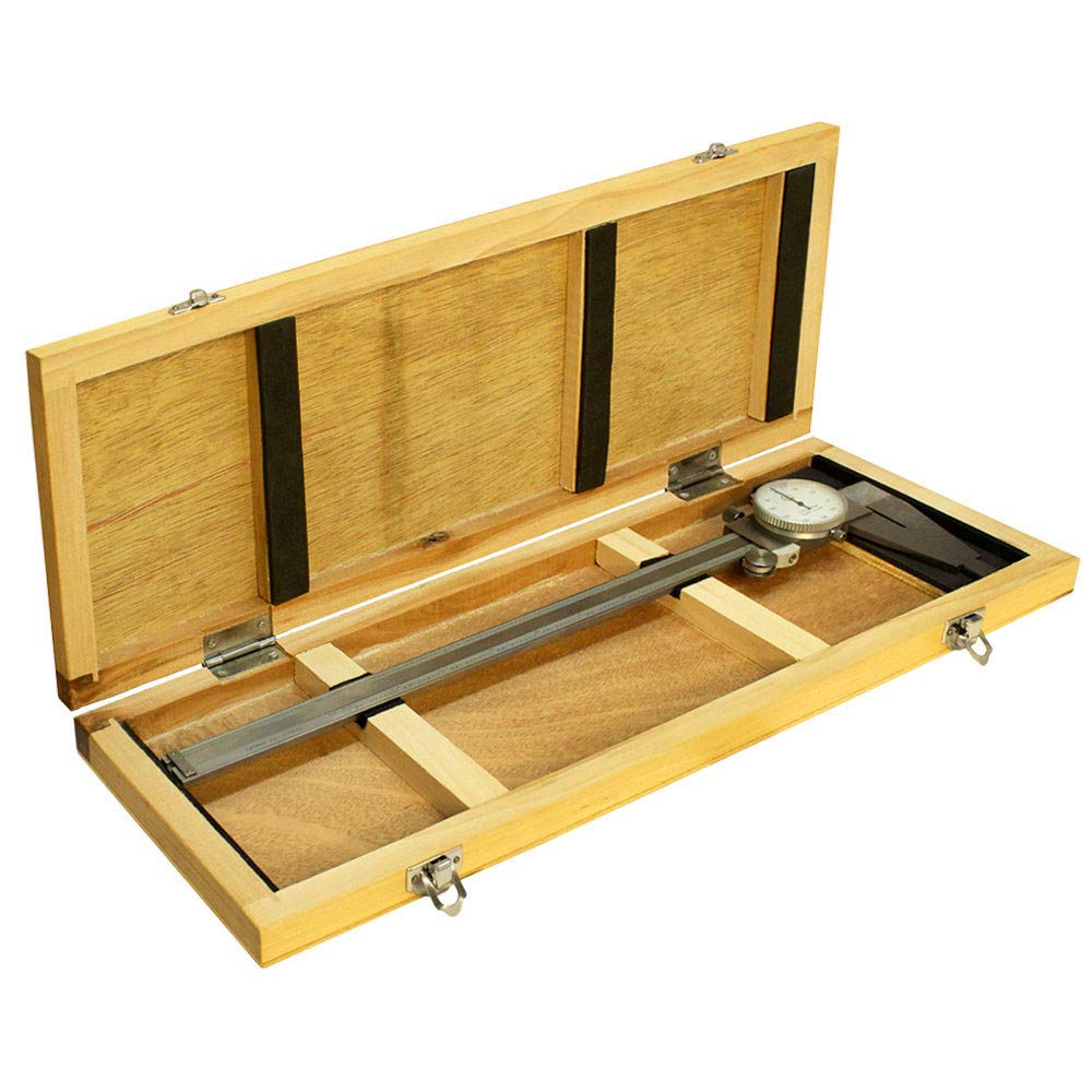 12 Inch Hardened Stainless Steel Dial Caliper NO Upper Jaw 0.001 Inch Graduation