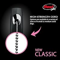 Vista 3 de FLEXI Correa Retráctil New Classic de Cable para Perros Pequeños de hasta 33 libras. – 26 pies, negro Correa para Caminar Mascotas Sin Enredos