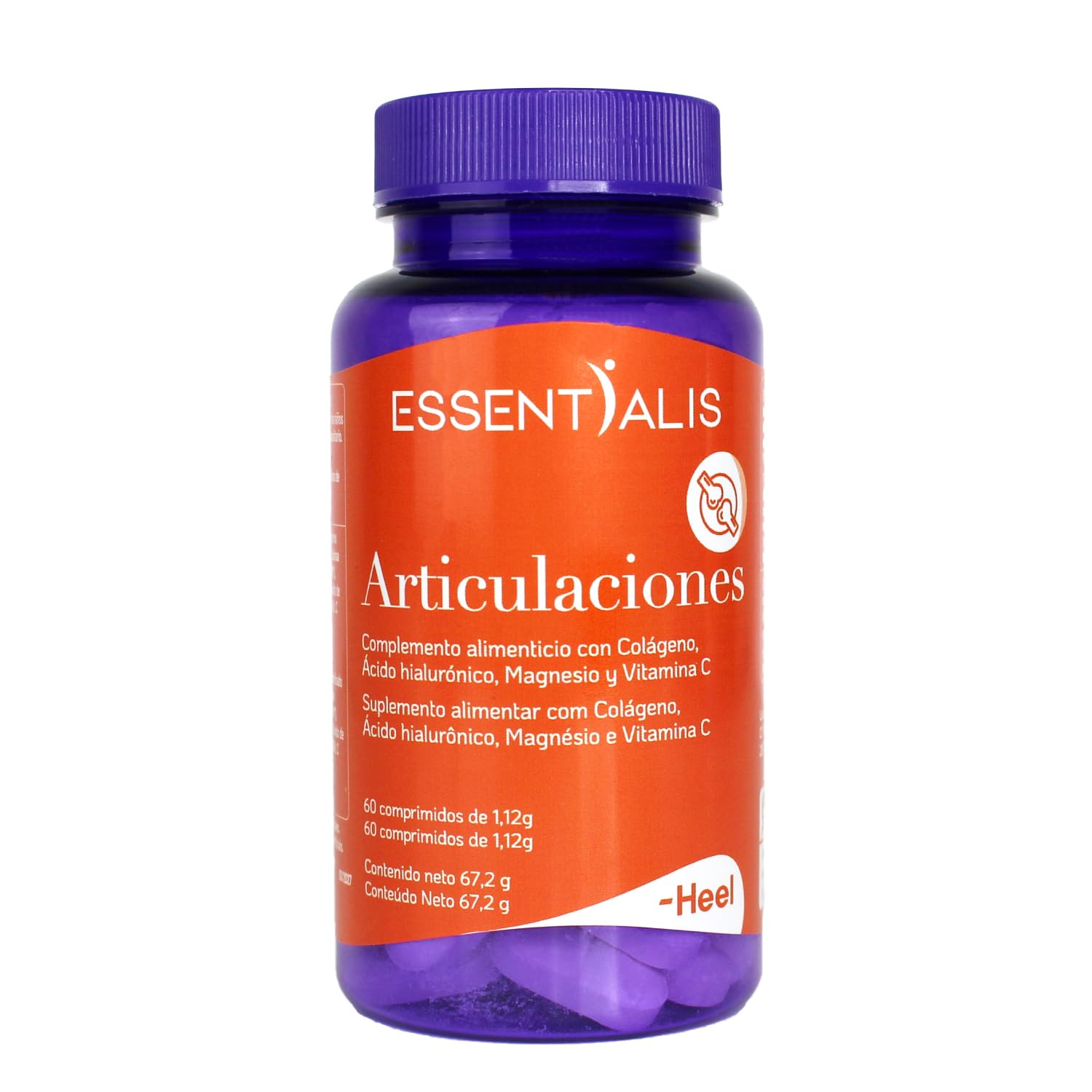 Essentialis Articulaciones – Colágeno Hidrolizado Marino Alta Biodisponibilidad, Ác Hialurónico, Vit. C y Magnesio – Los 4 Imprescindibles para Cuidar tus Articulaciones - 60 comp 1 o 2 día - 2 meses