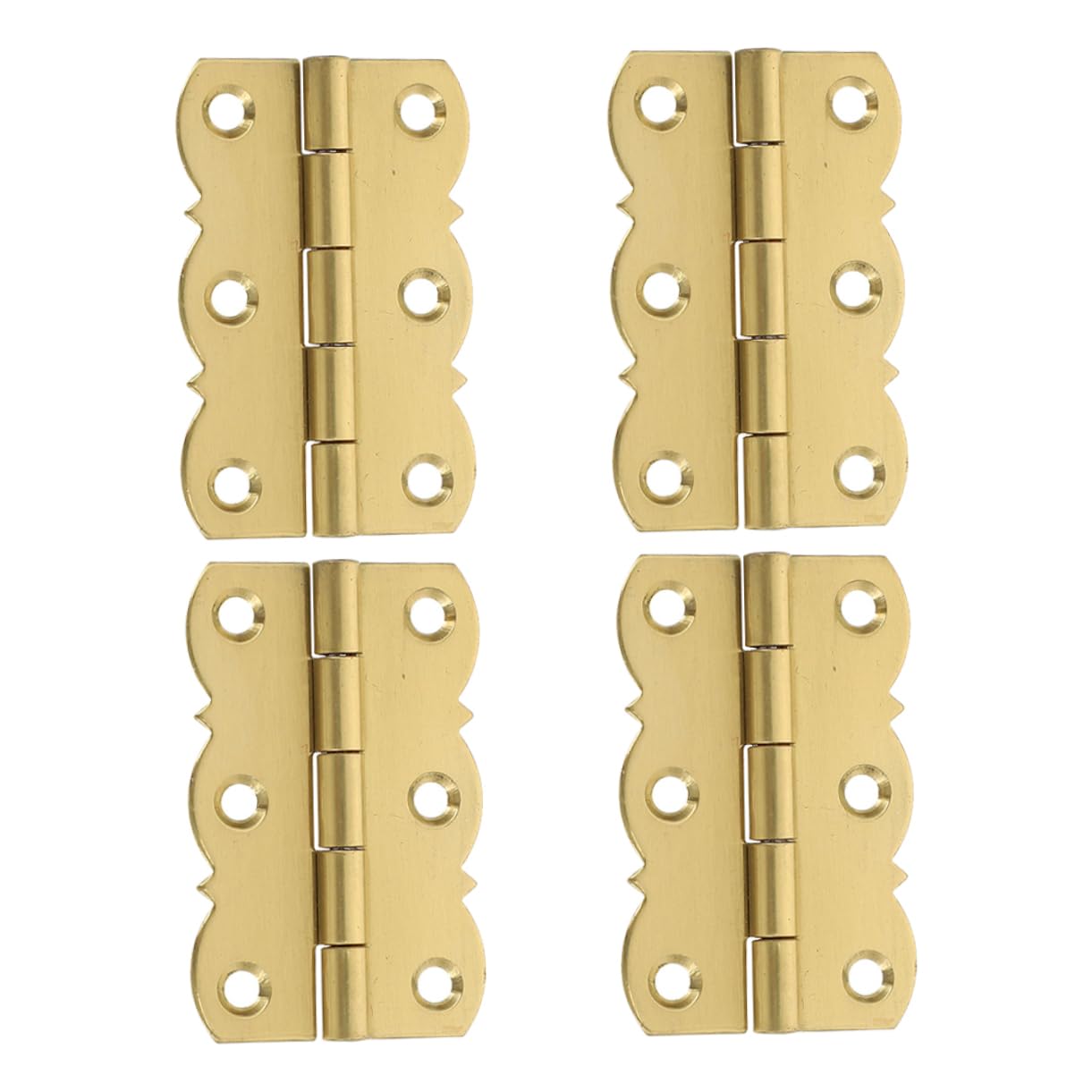 jojofuny 12piezas Bisagras Para Piano De Plegables Para Cajas De Madera y Manualidades Orificios Pre-perforados Para Instalación