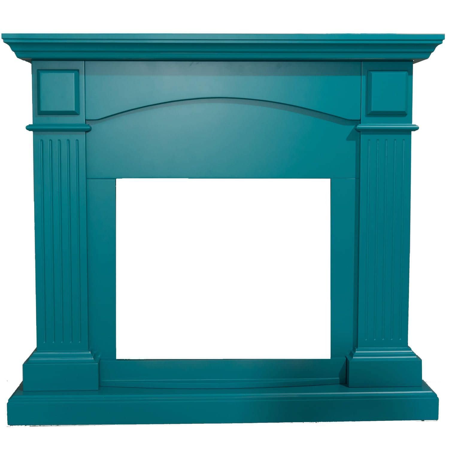 Mpc Marco Chimenea Cetona Azul Turquesa Marco Chimenea Cetona Azul Turquesa MDF Marco Madera