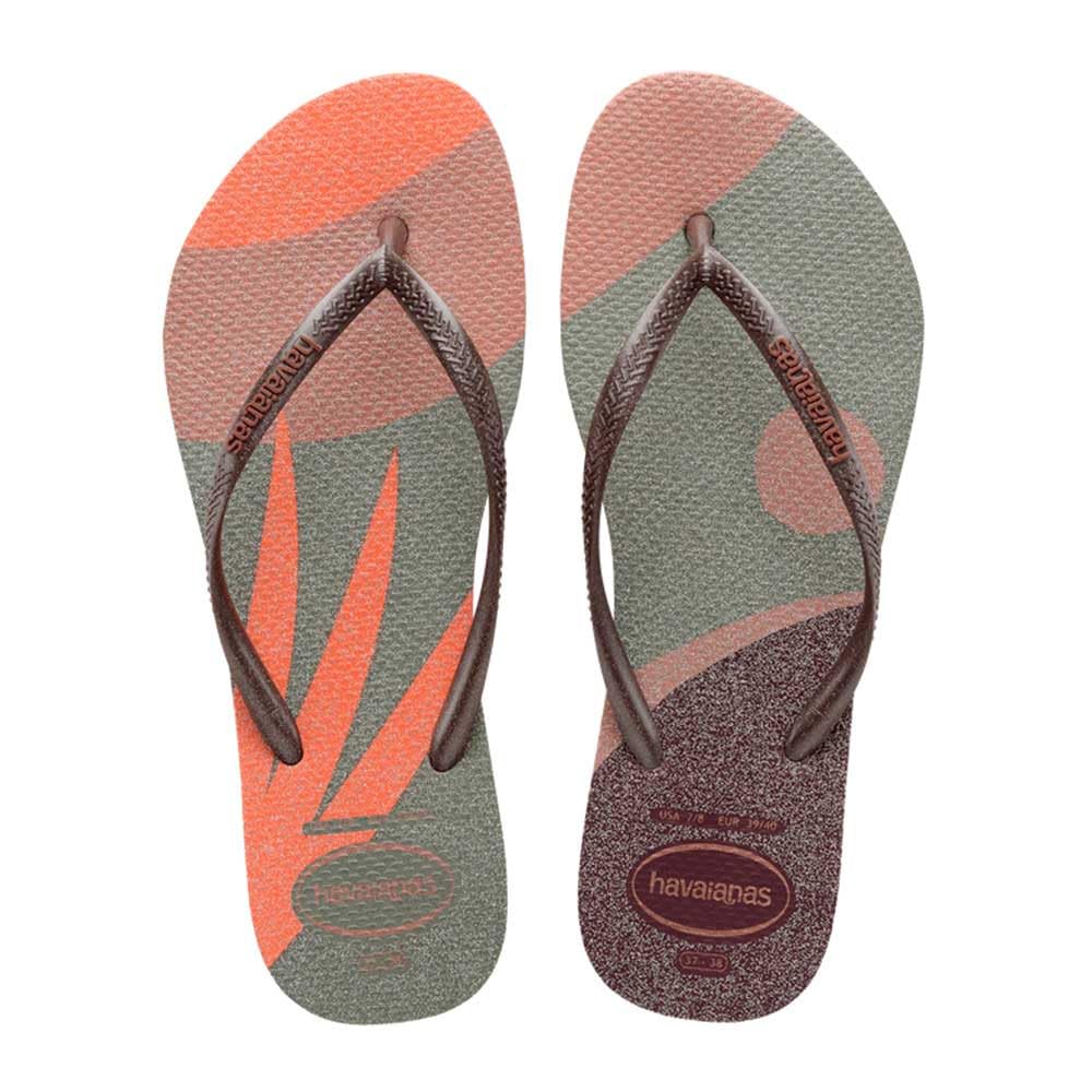 Havaianas Slim Palette Glow Women FlipFlop Crocus Rose 3.5/4 UK