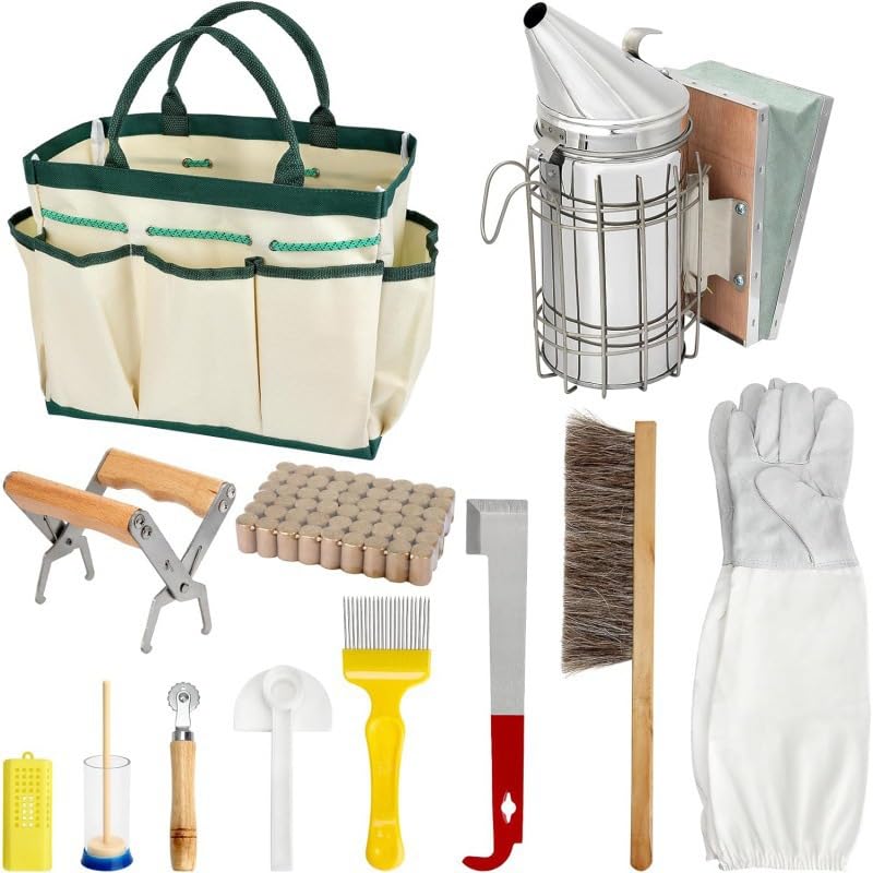 lot 12 accessoires apiculture enfumoir