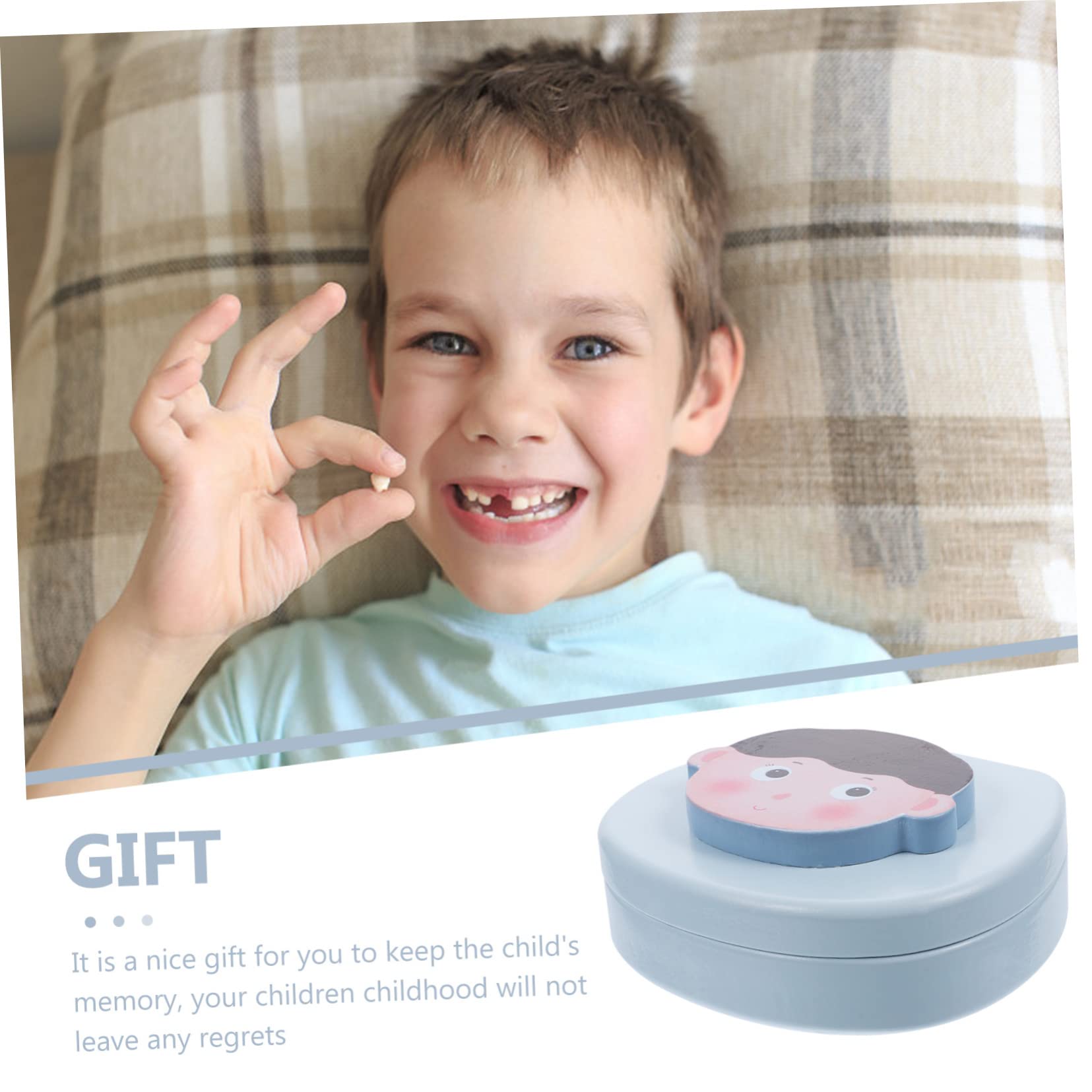 Caja de Madera para Dientes de Leche de Niños, Recuerdo | 1 Juego, Cierre Fácil de Abrir y Cerrar, Resistente al Desgaste, para Guardar Piezas Infantiles
