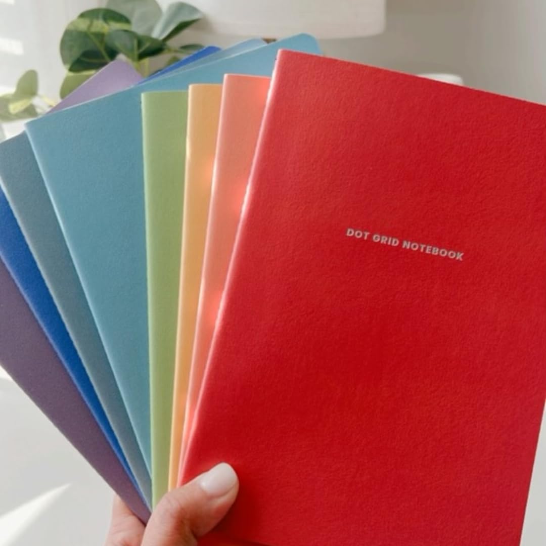 Makselife - Set di quaderni, formato A5, a righe o a quadretti