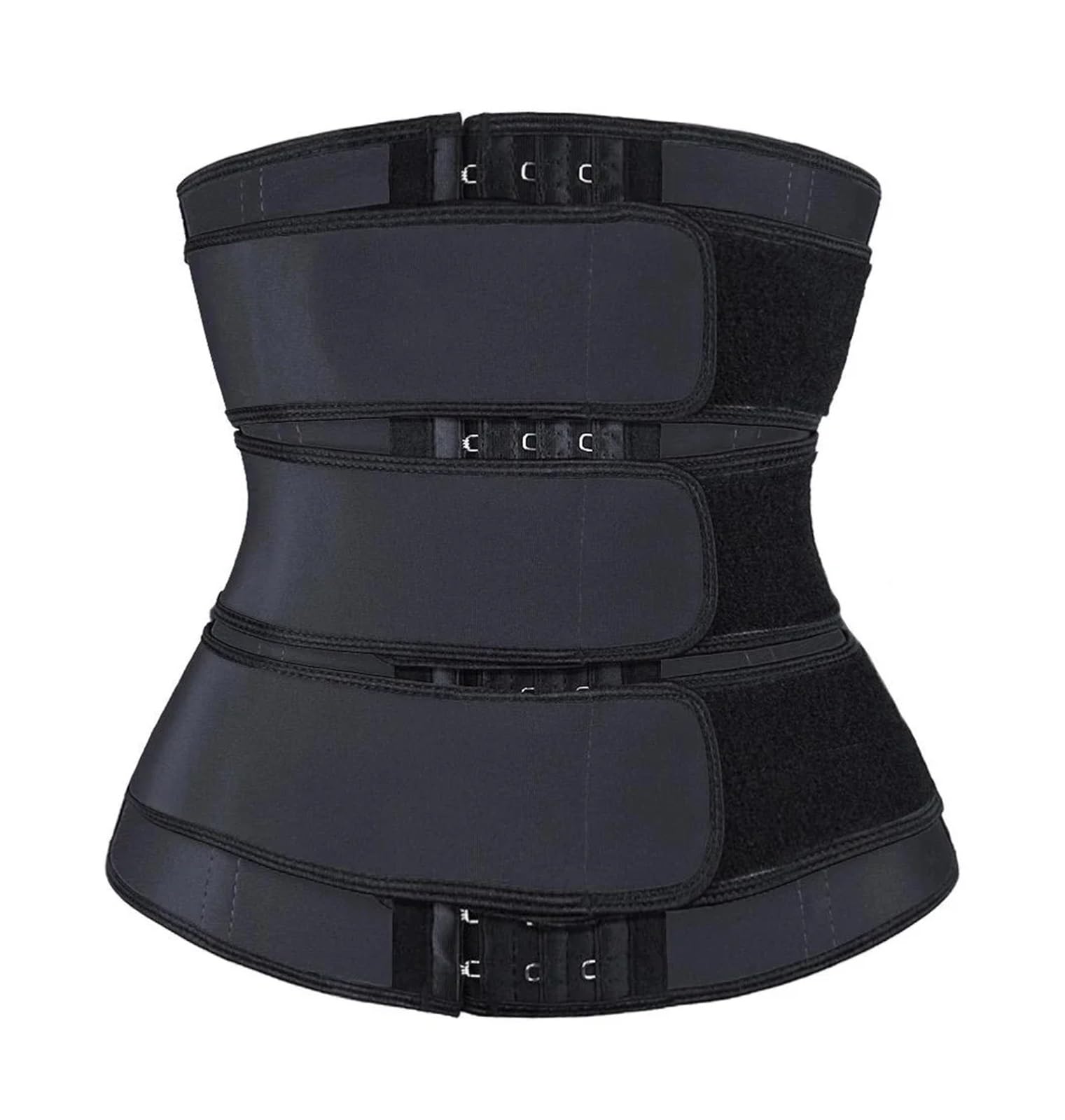 Postpartum belly wrap Frauen Hohe Kompression Taille Trainer Korsett Abnehmen Mantel Flache Bauch Taille Gürtel Bauch Fitness Hüftgürtel(Tripple Belts Black,XL)
