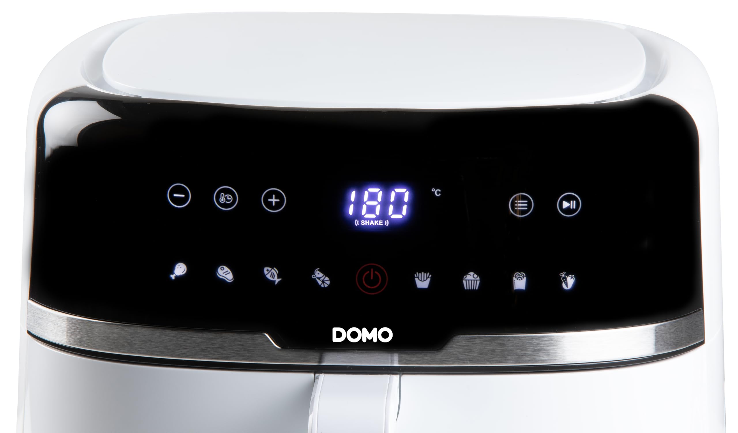 DOMO DO1148FR frytkownica na gorące powietrze, 8 programów, funkcja SHAKE, 8 l, 1800 W, biała