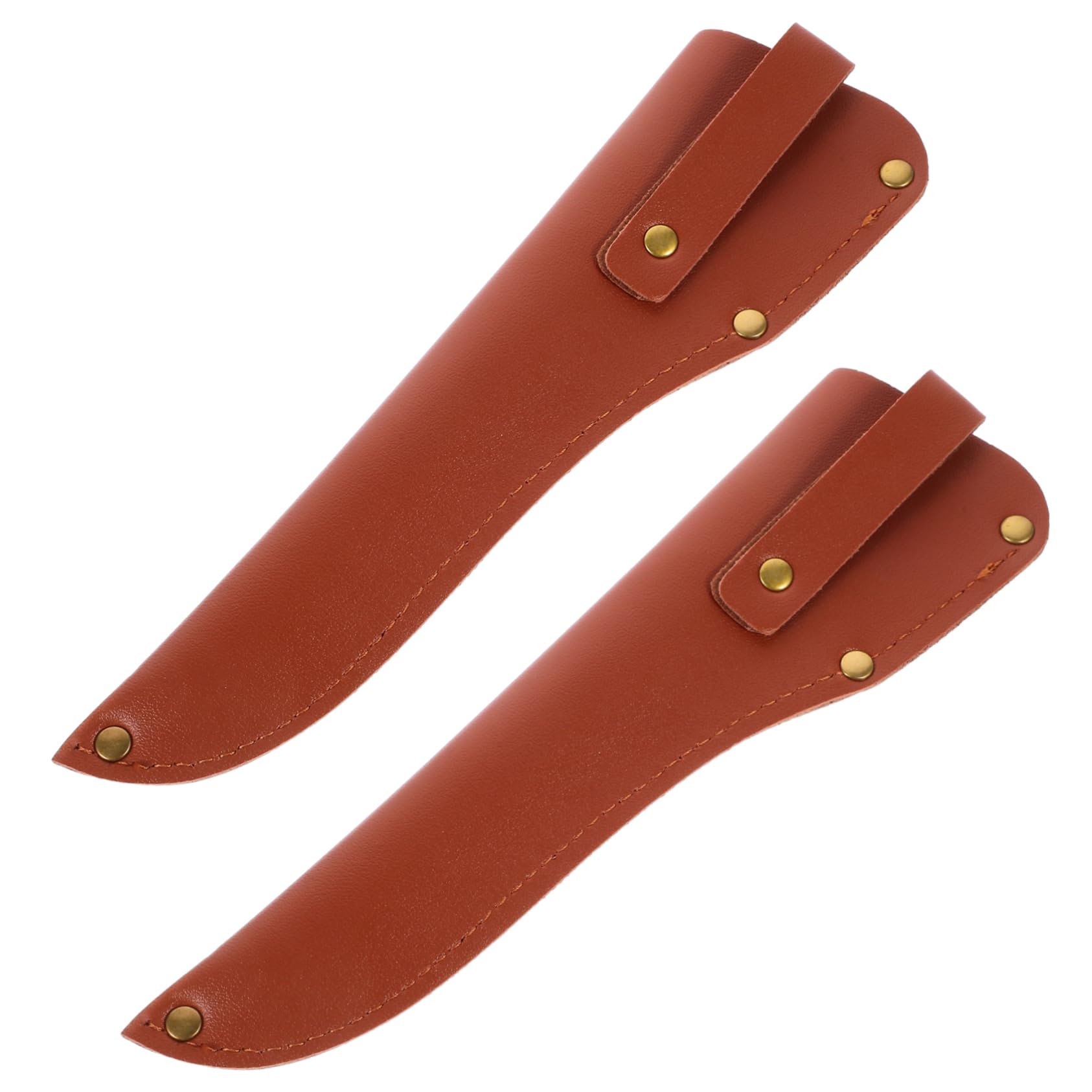 STOBAZA 2Pcs Leather Cutter Protector Chef Covers for Kitchen Supplies Convenient Scabbard Guard for Indoor Outdoor Use Space Saving Design Extends Cutter Life Random Color