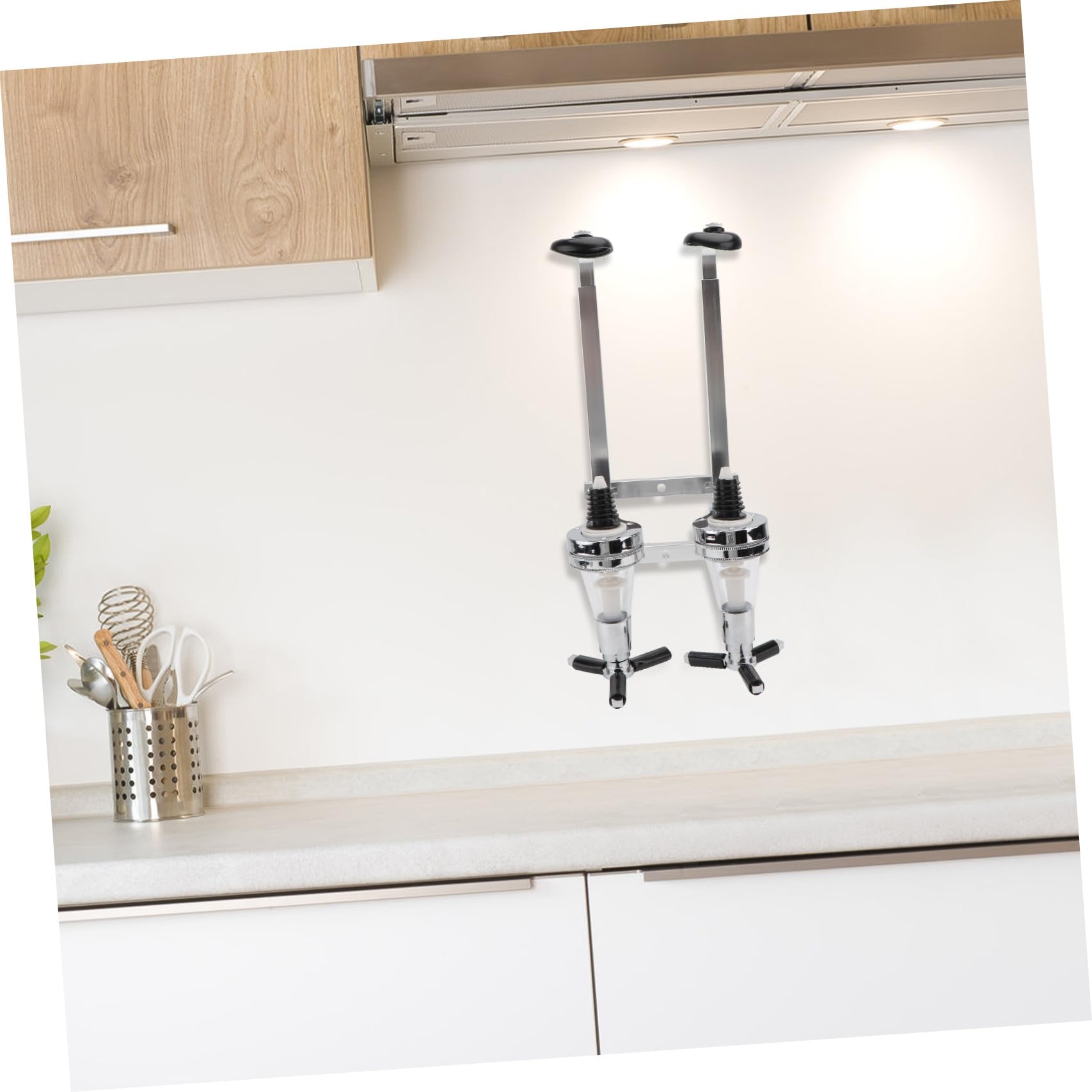 ABOOFAN 2 Dispensador De Vino Máquina Dispensadora De Vino Dispensador De Licor Bebidas Cerveza Dispensador De Botellas Cóctel Whisky Montado En La Pared Aleación De Aluminio Agua con Gas