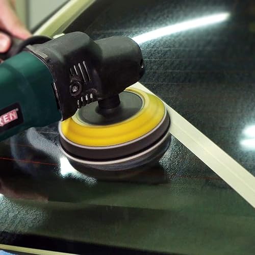 Miniatura 6 de Disco de pulido de vidrio de 5 pulgadas con interfaz de espuma almohadilla de pulido de vidrio con gancho y bucle para pulir a máquina para eliminar