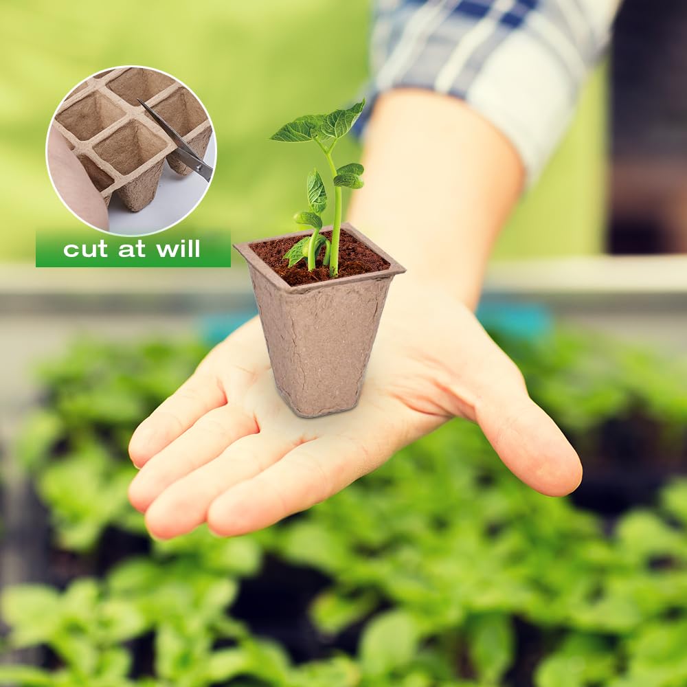 Semenzaio Germinazione, 180 Pezzi 3.5 cm Vasetti per Piantine, Vasi da Semina con Etichette per Piante e Strumento per Il Trapianto, Vasetti per Piantinesemina per Germinazione, Ortaggi, Fiori