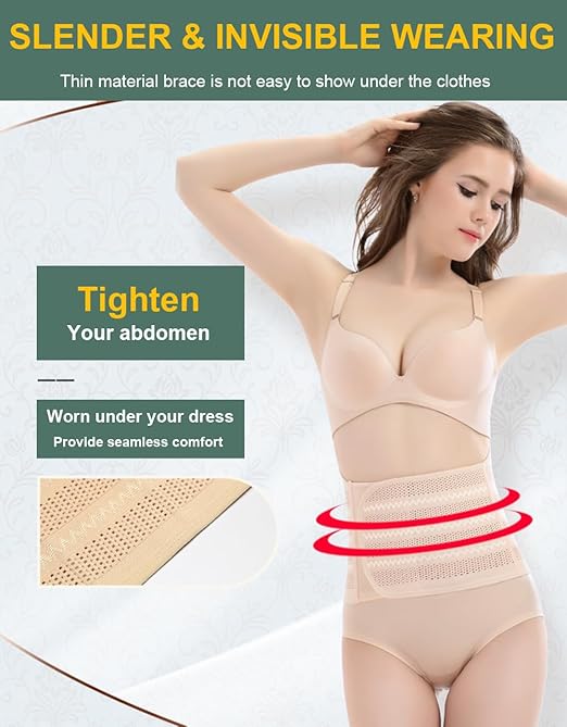 Faja Abdominal Postparto Ajustable para Mujer Cinturón de Soporte miniatura 3