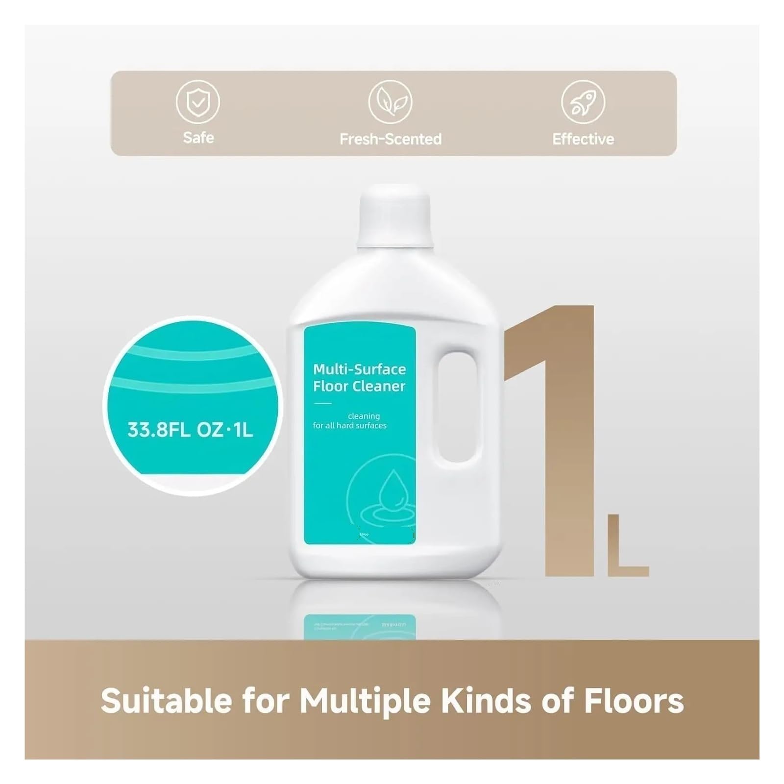 Soluzione detergente for pavimenti, compatibile con Dreame, X50 Ultra 1000 ml for Aqua10, X40 Ultra, L50 Ultra, L40S Ultra, L40 Ultra, X30 Ultra, 10