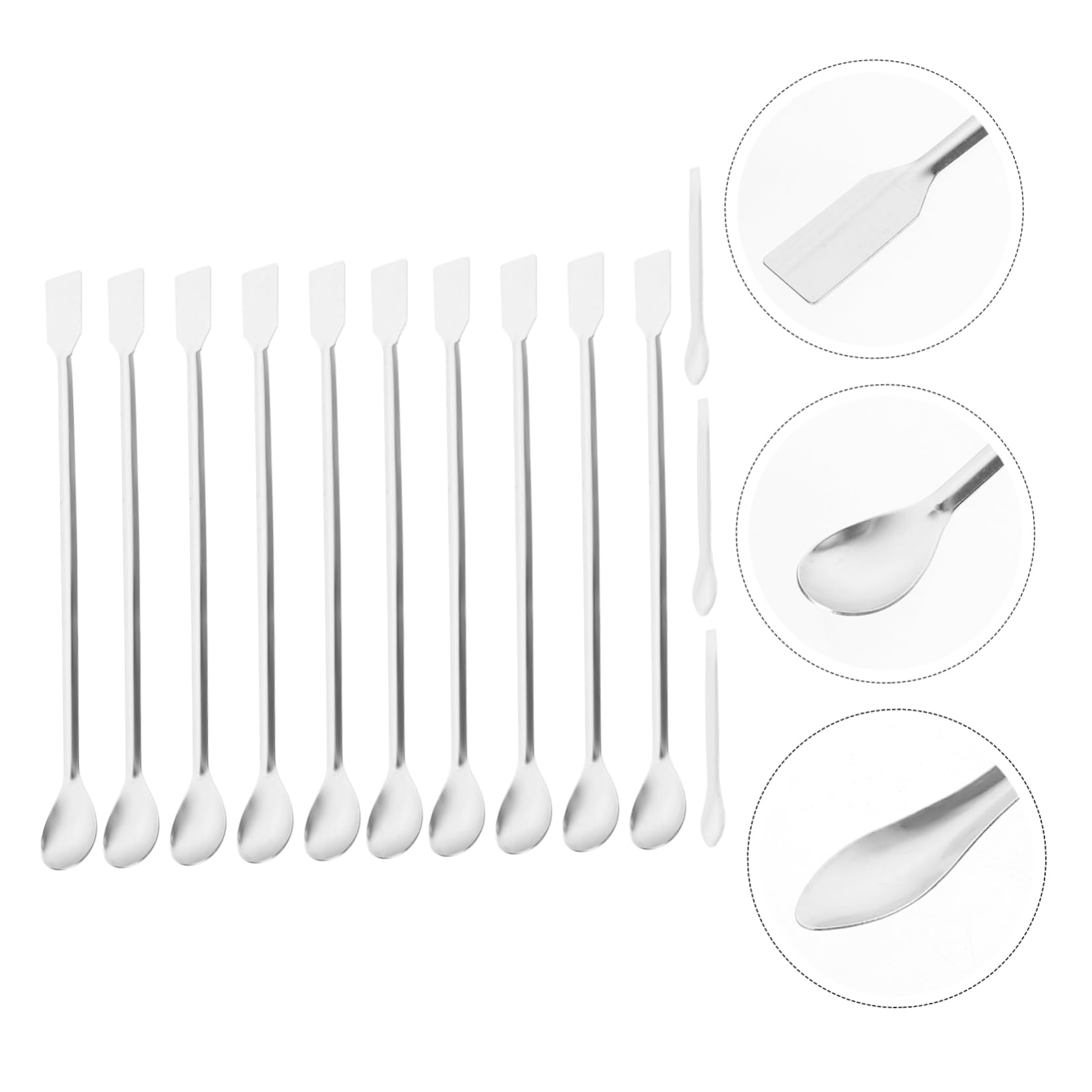 HAWILLOSCH Adopted by Professionals 13-Piece Stainless Steel Mixing Spoon Set Pinch Dash Spoon Measurement Press Measure Spoon Lab Tool for Bar Home